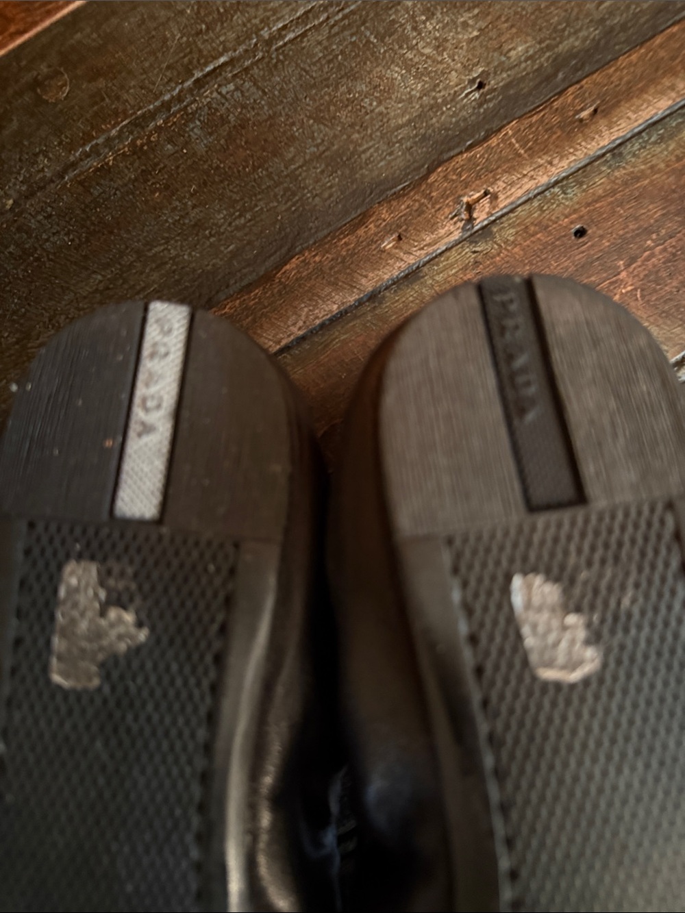 Prada Black Leather Bow Ballet Flats - Picture 4 of 9